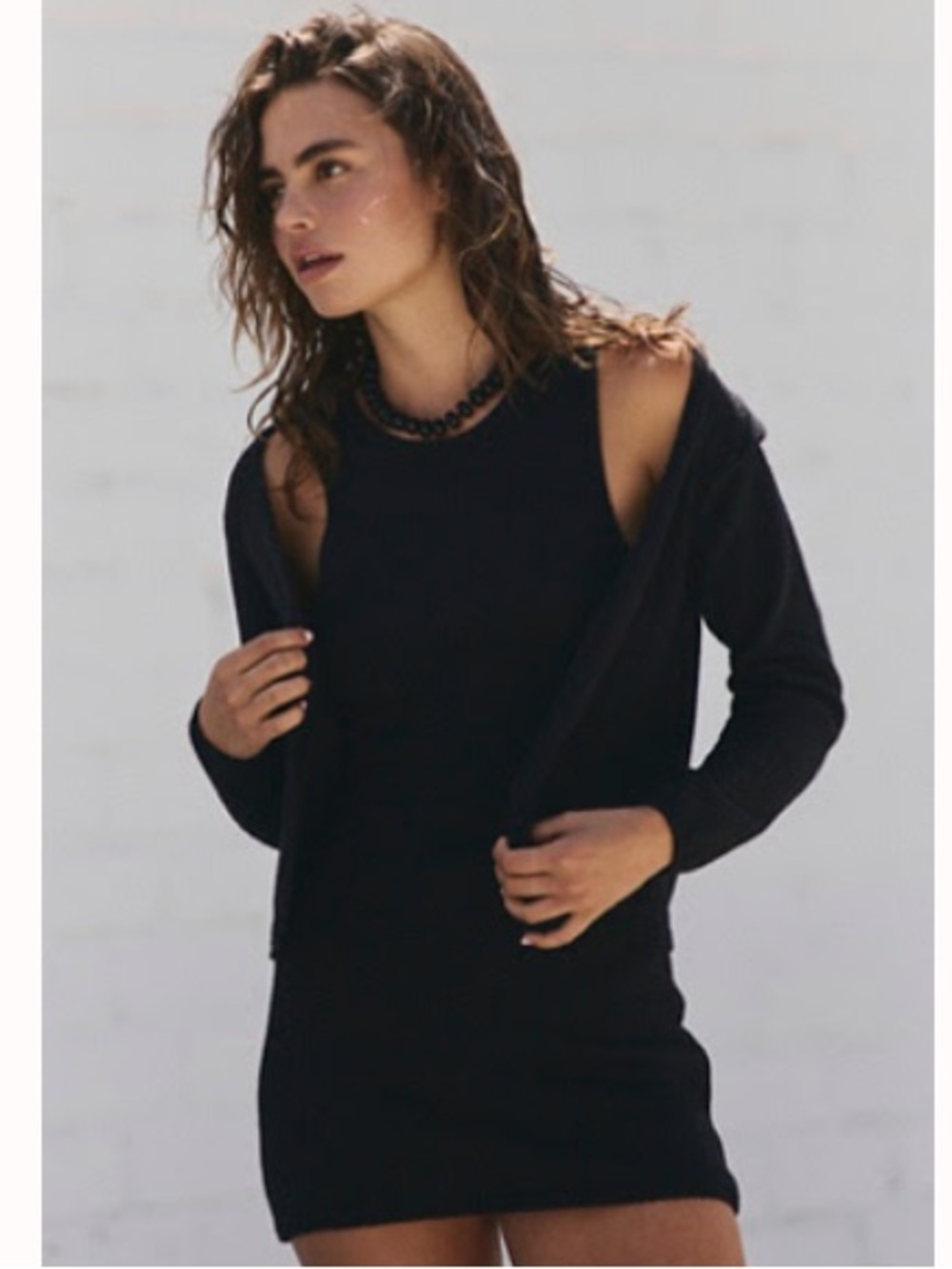 Free People, Sadie sweater mini dress set